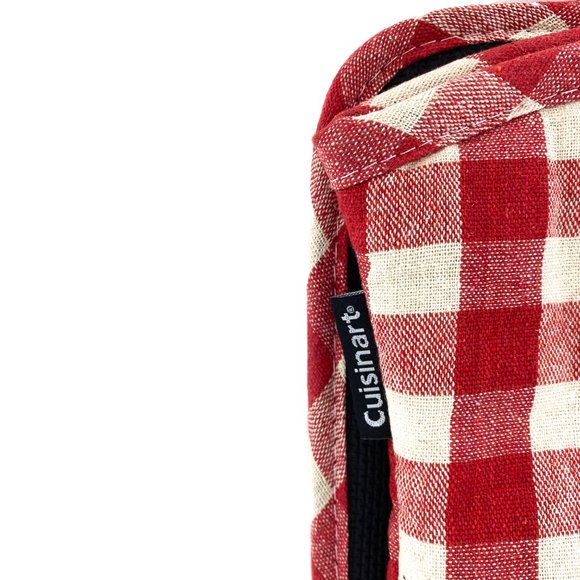 CUISINART Red Plaid Heat Resistant Oven Mitt & Pot Holder - Picture 9 of 12